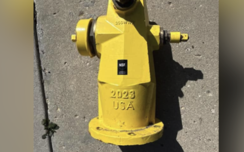 Police Pursuit Leads to Stolen Fire Hydrant