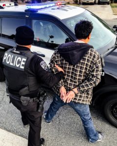 Suspect Under Arrest - Courtesy of Rialto PD