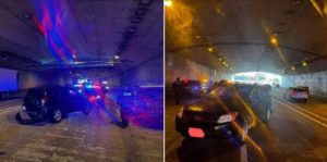 Images from Battery Tunnel - Courtesy of Marin CHP and San Rafael PD