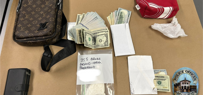 San Luis Obispo Police Arrest Man on Narcotics and Ammunition Charges Following Welfare Check