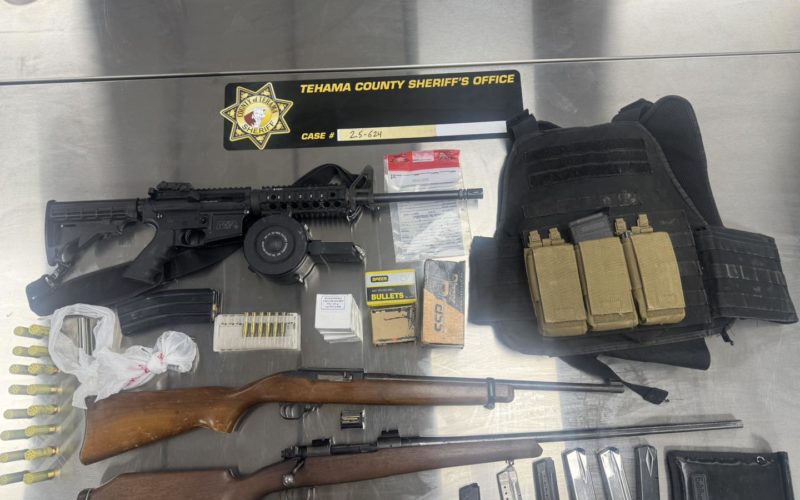 Deputies Seize Firearms and Body Armor from Convicted Felon in Rancho Tehama