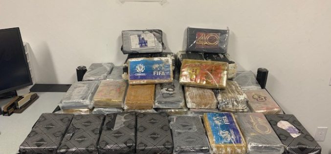 Weed PD Officers Reportedly Seize 170 Lbs. of Cocaine During Traffic Stop