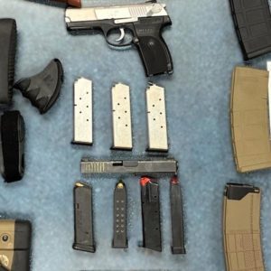 seized firearms evidence - courtesy of riverside pd