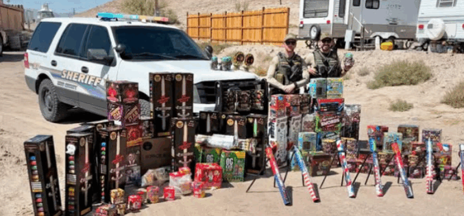 Inyo County Deputies Seize Over 870 Pounds of Illegal Fireworks in Joint Operation with BLM