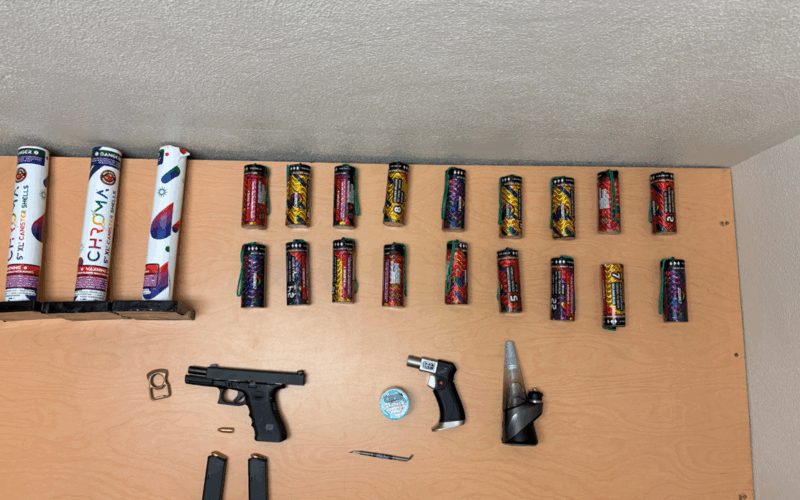 Two Arrested in Vista for Illegal Fireworks Sales and Firearm Possession