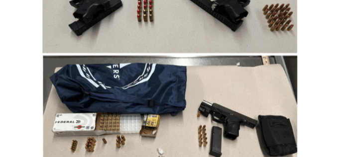 Illegal Firearms Confiscated, Three Arrested Across Two Incidents in San Jose
