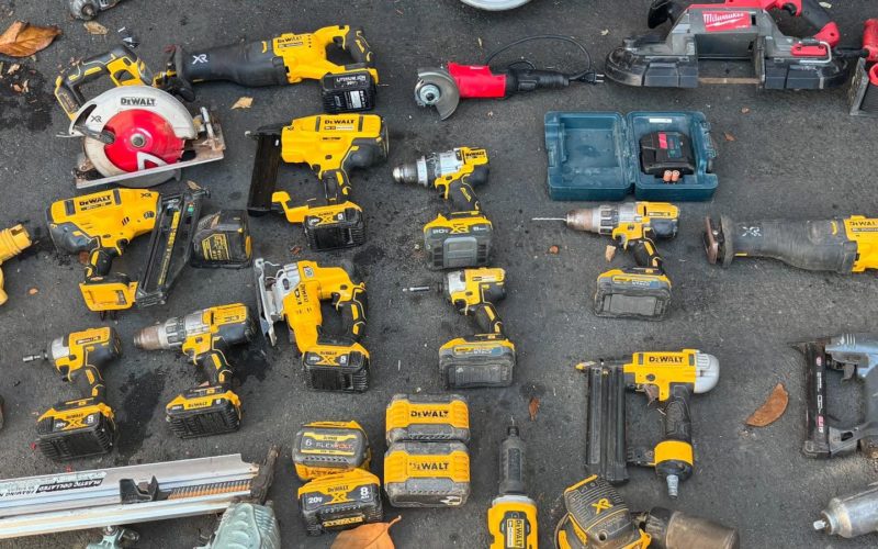 Power Tool Burglars Busted with Loot and Drugs