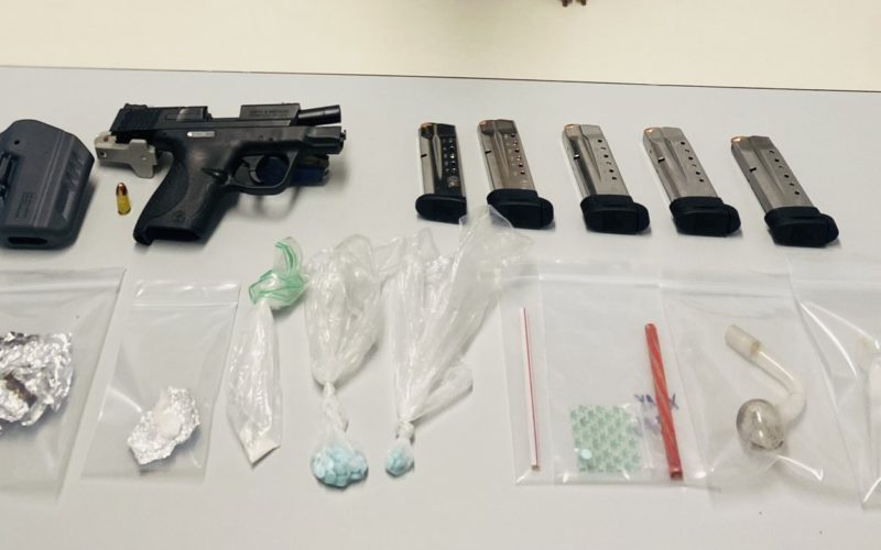 Marina Traffic Stop Leads to Methamphetamine and Firearm Arrests