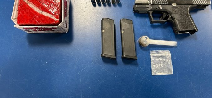 Traffic Stop in Marina Leads to Arrest, Firearm and Narcotics Seized