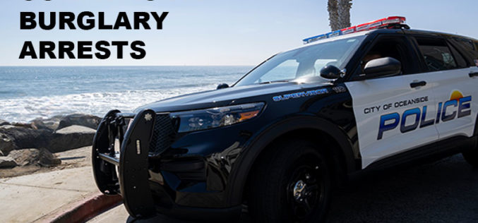 Oceanside Police Arrest Two Suspects, Resolve Over 35 Commercial Burglary Cases