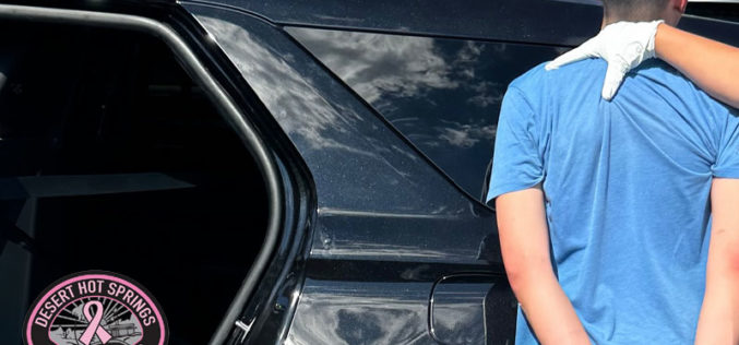 Suspect Arrested in Desert Hot Springs After Business Vandalism, Robbery, and Exposure Incident