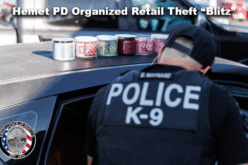 Hemet Police ORT Team “Blitz” Operation Results in Five Arrests, Felony Charges, and $624 in Recovered Stolen Goods