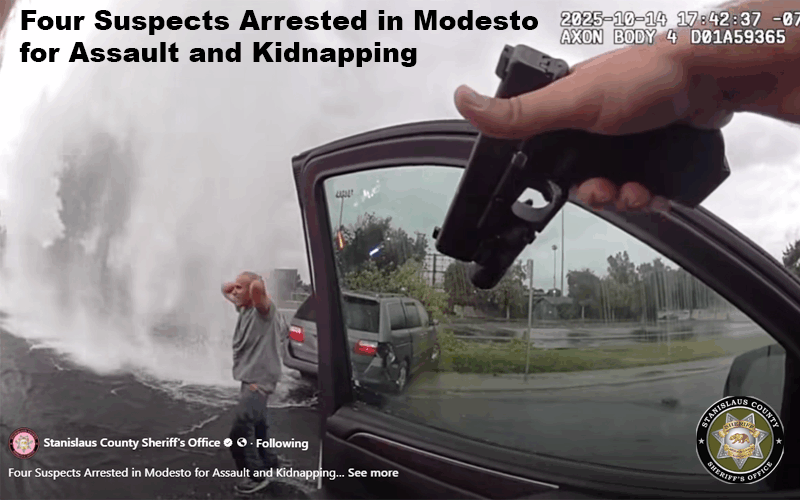 Four Suspects Arrested for Kidnapping and Assault in Modesto Incident