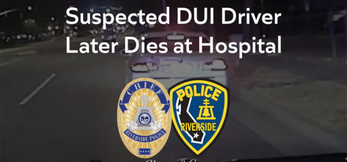 Riverside Man Dies After Traffic Stop and Apparent Drug Overdose