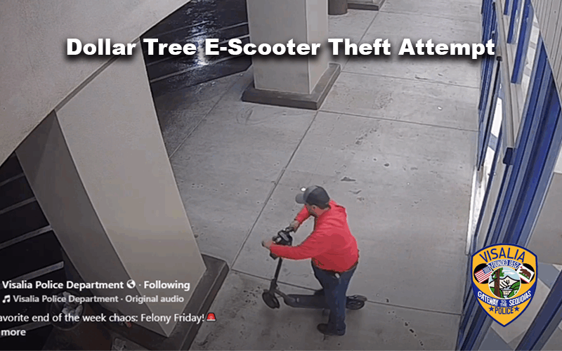 Police Seek Suspect in Dollar Tree E-Scooter Theft Attempt
