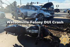 Watsonville Man Arrested for Felony DUI Following Major Injury Crash