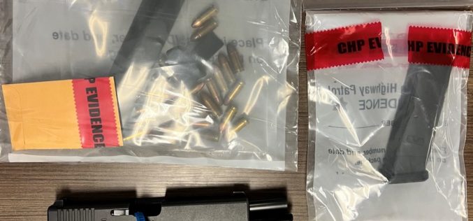 CHP El Cajon Traffic Stop Leads to Recovery of Stolen Firearm and High-Capacity Magazine