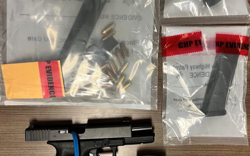 CHP El Cajon Traffic Stop Leads to Recovery of Stolen Firearm and High-Capacity Magazine