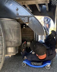 Image from commercial vehicle inspection - Courtesy of Riverside PD
