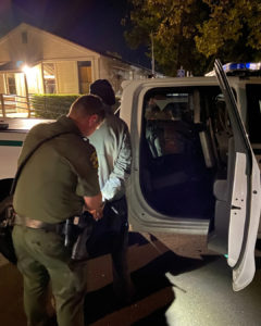 Image of suspect being arrested - Courtesy of PCSO