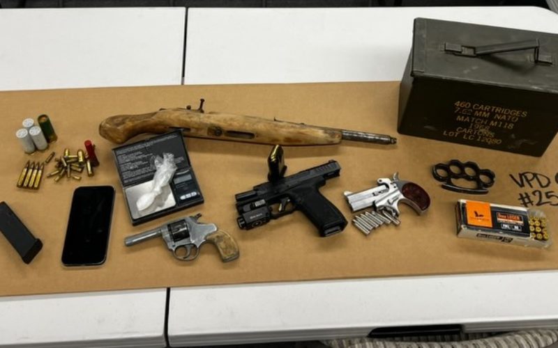 Felon Arrested in Visalia After Search Yields Firearms, Drugs, and Brass Knuckles