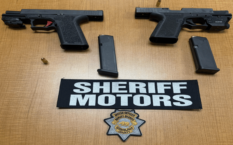 Riverbank DUI Checkpoint Yields Three Arrests and Recovery of Two “Ghost” Guns