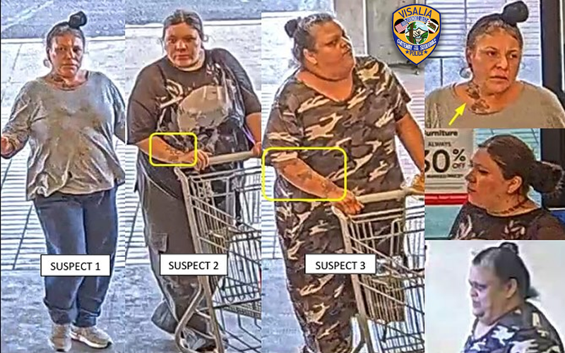 Visalia Police Seek Public Help Identifying Three Suspects in Hobby ...