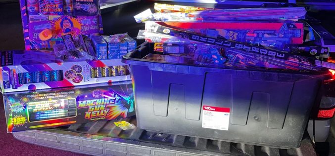 Tinted Windows Stop Leads to DUI Suspended Driver and Trunk Full of Illegal Fireworks