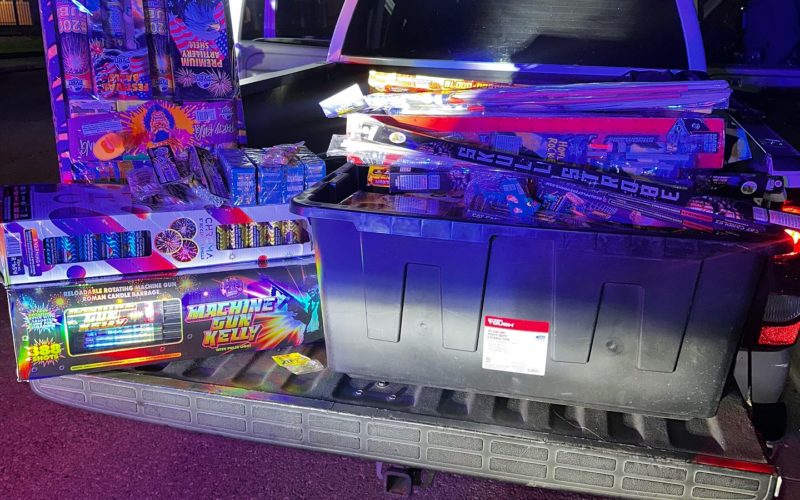 Tinted Windows Stop Leads to DUI Suspended Driver and Trunk Full of Illegal Fireworks