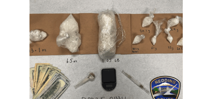 Redding Man Arrested for Alleged Possession of 1.7 Pounds of Meth