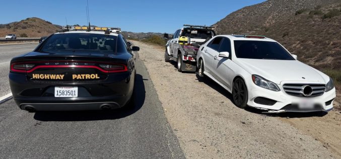 CHP Stops Driver Traveling Over 90 MPH, Using Shoulder to Pass on I-15