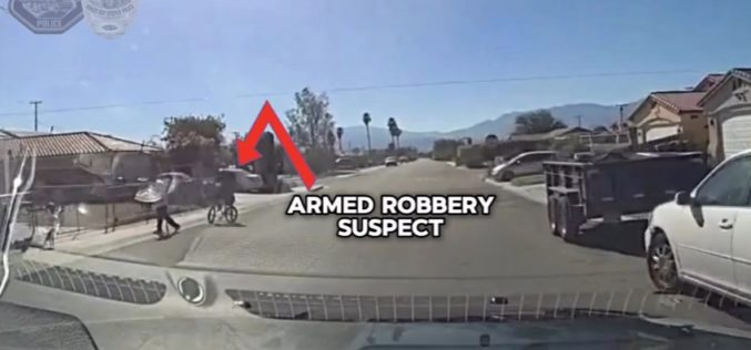 Suspect Apprehended After Armed Robbery, Brief Pursuit in Desert Hot Springs