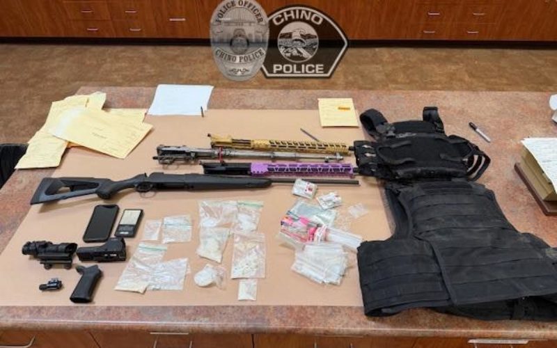 Two Apprehended, Weapons and Narcotics Seized in Chino Hills Raid