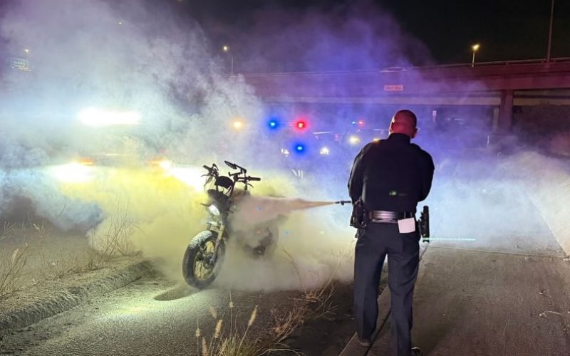 E-Moto Pursuit Leads to Fire, Narcotics Seizure, and Felony Arrest