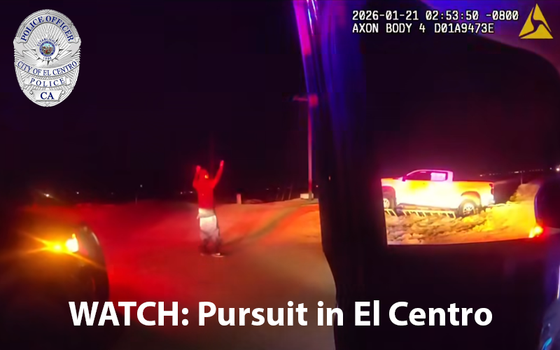 GPS Tracking Leads to Arrest of Two Suspects Following Stolen Vehicle Pursuit in El Centro