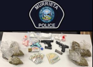 Firearm & Drug Evidence - Courtesy of Murrieta PD