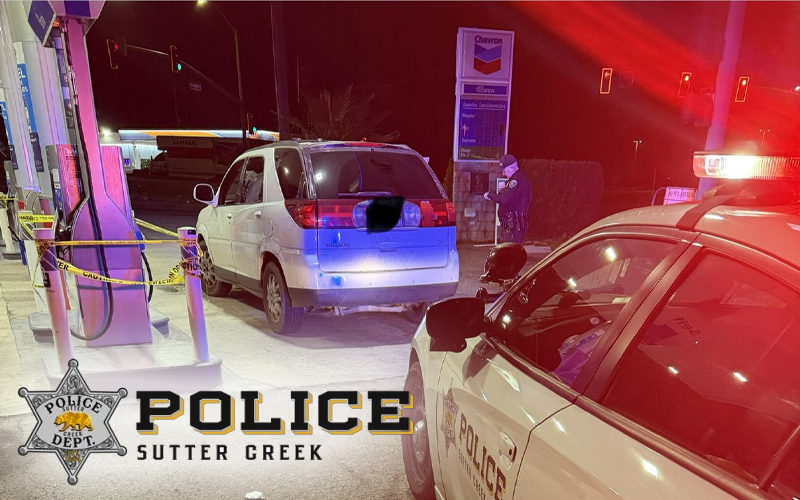 Two Arrested Following Sutter Creek Traffic Stop for DUI and Resisting Officers