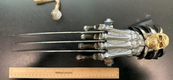 Man Detained, Arrested After Being Spotted Wearing “Wolverine-Style” Metal Knuckles, Police Say