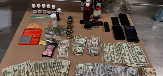 Escondido Police Seize Narcotics and Unserialized Firearm During Traffic Stop