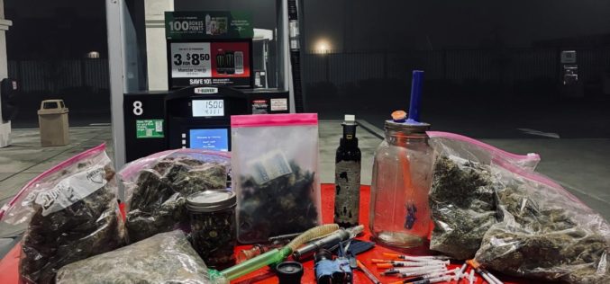 Meth, Mushrooms, & Various Other Drugs Seized During Late Night Traffic Stop in Folsom