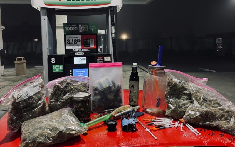 Meth, Mushrooms, & Various Other Drugs Seized During Late Night Traffic Stop in Folsom
