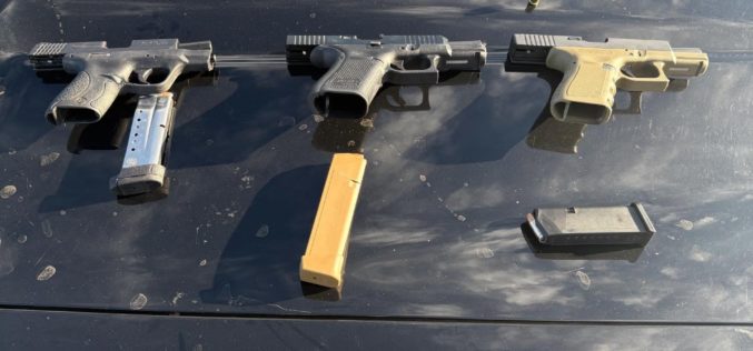 Barstow CHP Officers Recover Embezzled Vehicle and Seize Concealed Firearms