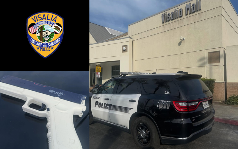 Juvenile Arrested at Visalia Mall for Displaying Replica Firearm