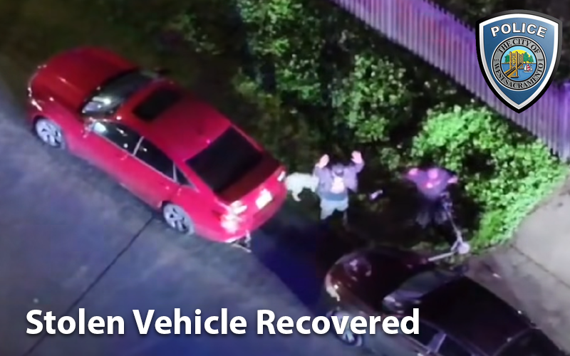 Stolen Vehicle Recovered Following Integration of ALPR and UAS Technology