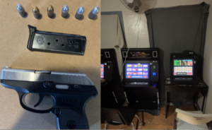 firearm and gambling evidenec - courtesy of san diego pd