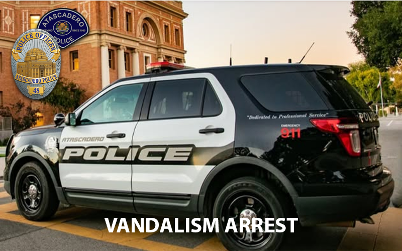Grover Beach Resident Arrested for Felony Vandalism in Atascadero