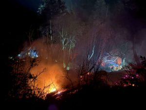 IMAGE FROM FIRE - COURTESY OF CALFIRE