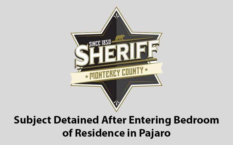 Seaside Man Detained Following Residential Entries in Pajaro
