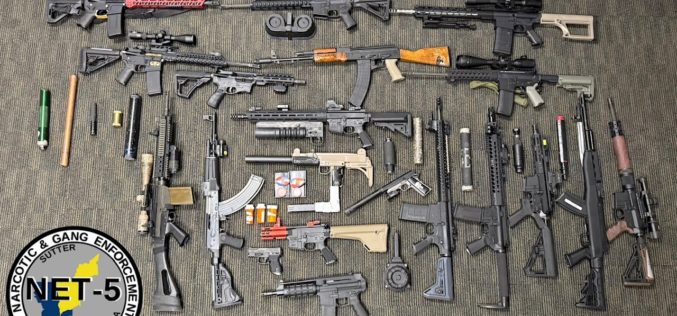 Extensive Weapons and Narcotics Seizure in Yuba City Leads to Felony Arrest