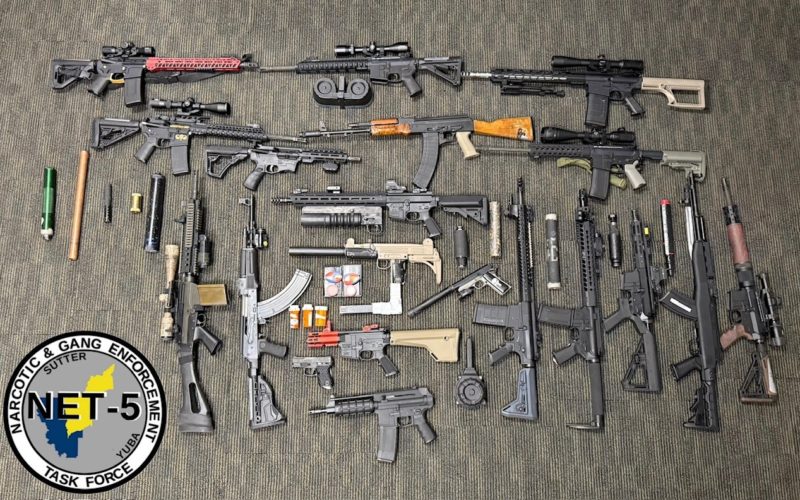 Extensive Weapons and Narcotics Seizure in Yuba City Leads to Felony Arrest